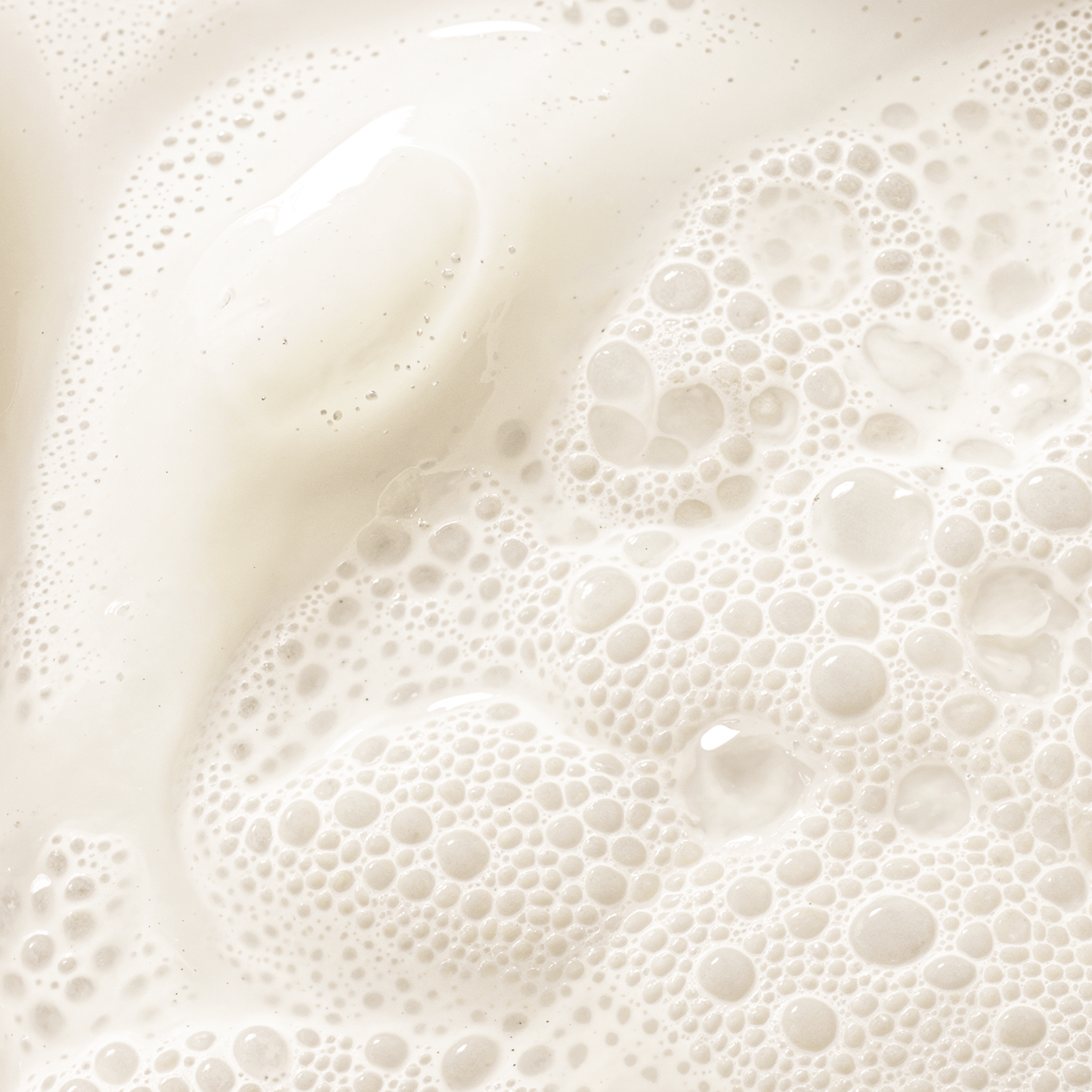 Texture close‑up: foaming cleanser